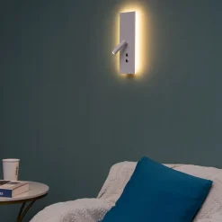 Applique liseuse LED double interrupteur et recharge USB - Hasta