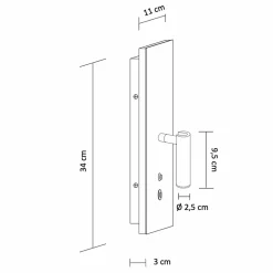 Applique liseuse LED double interrupteur et recharge USB - Hasta