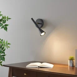 Applique liseuse noire orientable au design moderne - Holen