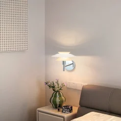 Applique Lit Design Moderne G9 Blanc Métal