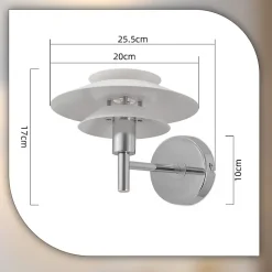 Applique Lit Design Moderne G9 Blanc Métal