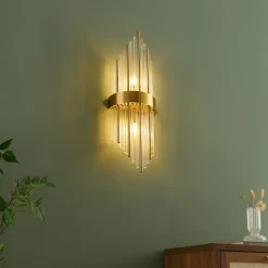 Applique luxueuse en verre et métal look art déco - Dania