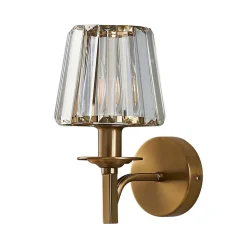 Applique luxueuse métal finition laiton et cristal - Odrina