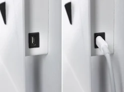 Applique Malena USB C GU10 230V max. 5W Blanc dépoli