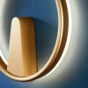 Applique minimaliste cercle LED doré - Scott