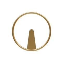 Applique minimaliste cercle LED doré - Scott