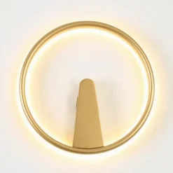 Applique minimaliste cercle LED doré - Scott