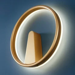 Applique minimaliste cercle LED doré - Scott