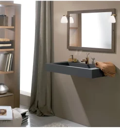 Applique miroir de salle de bain LED à crochets multiples - Lumière neutre (4000K) - 8.3cm - Nisio Model (Bronze)