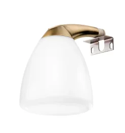 Applique miroir de salle de bain LED à crochets multiples - Lumière neutre (4000K) - 8.3cm - Nisio Model (Bronze)