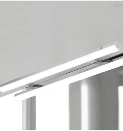 Applique miroir de salle de bain LED à crochets multiples - Lumière blanche neutre dimmable (4000K) - 11.6 x 3 x 80 cm - Sky Model