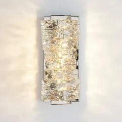 Applique métal chromé et cristaux - Elina