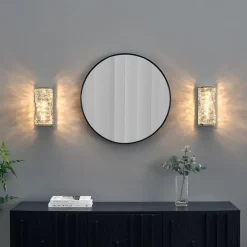 Applique métal chromé et cristaux - Elina