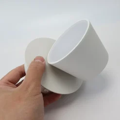 Applique Mural LED avec Projecteur Orientable 6W 2700K Lumière Chaude de Lecture en Aluminium Blanc Design Nordique Mode