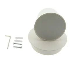 Applique Mural LED avec Projecteur Orientable 6W 2700K Lumière Chaude de Lecture en Aluminium Blanc Design Nordique Mode