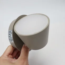 Applique Mural LED avec Projecteur Orientable 6W 2700K Lumière Chaude de Lecture en Aluminium Gris Design Nordique Moder