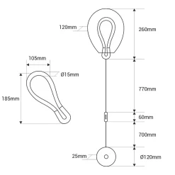 Applique mural LED poli en forme de ballon verre coloré froissé lumière chaude 8W avec interrupteur intégré dans le câbl