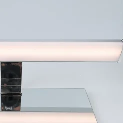 Applique mural LED 8W 30 cm IP44 pour salle de bain miroir et meubleslim en aluminium chromé avec lumière blanche neutre