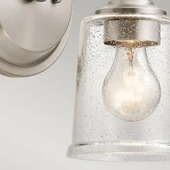 Applique murale à 1 lumière Elstead Waverly, étain classique, E27