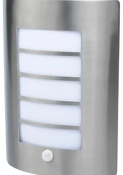 Applique murale à détection Grandy E27 40W IP44 GoodHome gris chrome