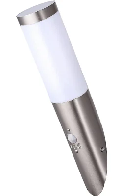 Applique murale à détection Hollis E27 15W IP44 chrome