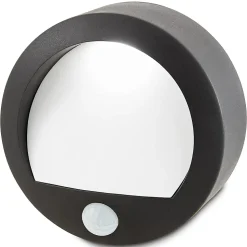 Applique murale à détection Melville 45lm 1W IP44 noir