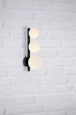 Applique murale 3 lumières G9 20W IP44 noir et blanc - Markslöjd - Pur