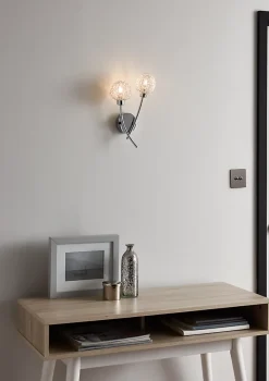 Applique murale 2 têtes Phaidros G9 IP20 argent