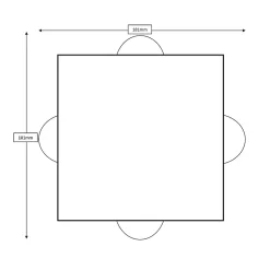 Applique murale Agner 4 lumières