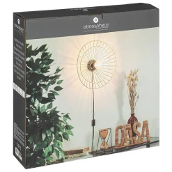 Applique murale Alara - métal - noir - D45 cm - Atmosphera