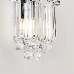 Applique murale Alnwick E14 24 x 22 x 15 cm chrome lux.pro