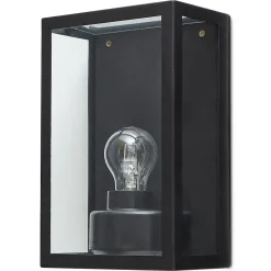 Applique murale Ambler E27 IP44 GoodHome noir