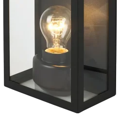 Applique murale Ambler E27 IP44 GoodHome noir