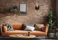 APPLIQUE MURALE APP1465-1W BEIGE BLACK