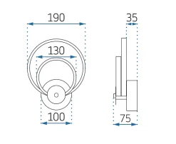 APPLIQUE MURALE APP1043-W GOLD