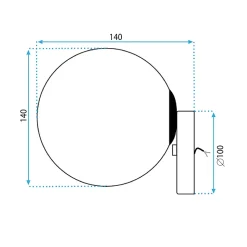 APPLIQUE MURALE APP950-1W GOLD