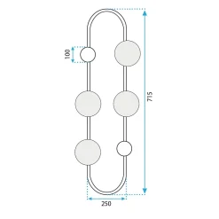 APPLIQUE MURALE APP1144-4W GOLD