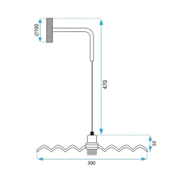 APPLIQUE MURALE APP1356-1W OLD GOLD
