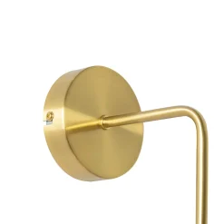 Applique murale Art déco dorée avec verre - Laura