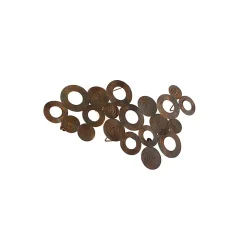 Applique murale Art déco en cuivre 77 cm - Circles