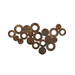 Applique murale Art déco en cuivre 77 cm - Circles