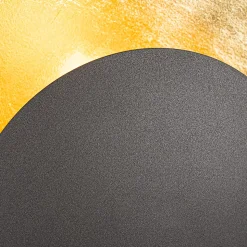 Applique murale Art déco noire avec or - Emilienne