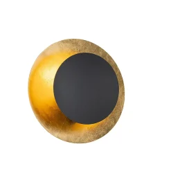 Applique murale Art déco noire avec or - Emilienne