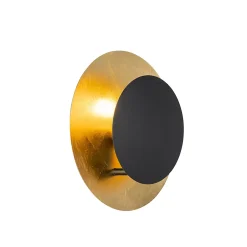 Applique murale Art déco noire avec or - Emilienne