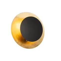 Applique murale Art déco noire avec or - Emilienne