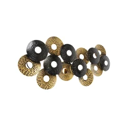 Applique murale Art Déco orientale or antique 3 lumières - Balla