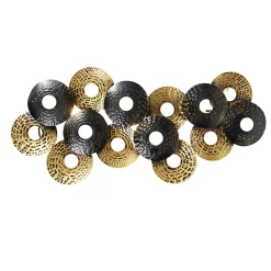 Applique murale Art Déco orientale or antique 3 lumières - Balla