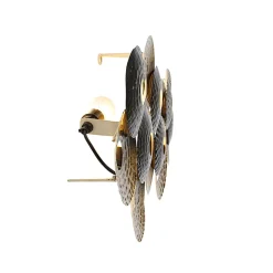 Applique murale Art Déco orientale or antique 3 lumières - Balla