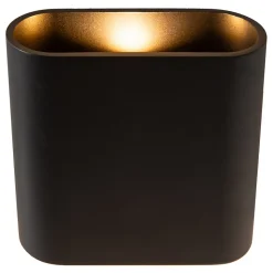 Applique murale ATILA en aluminium avec LED intégré - Noir - Lucide