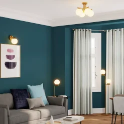 Applique murale Baldaz GoodHome E14 IP20 dorée